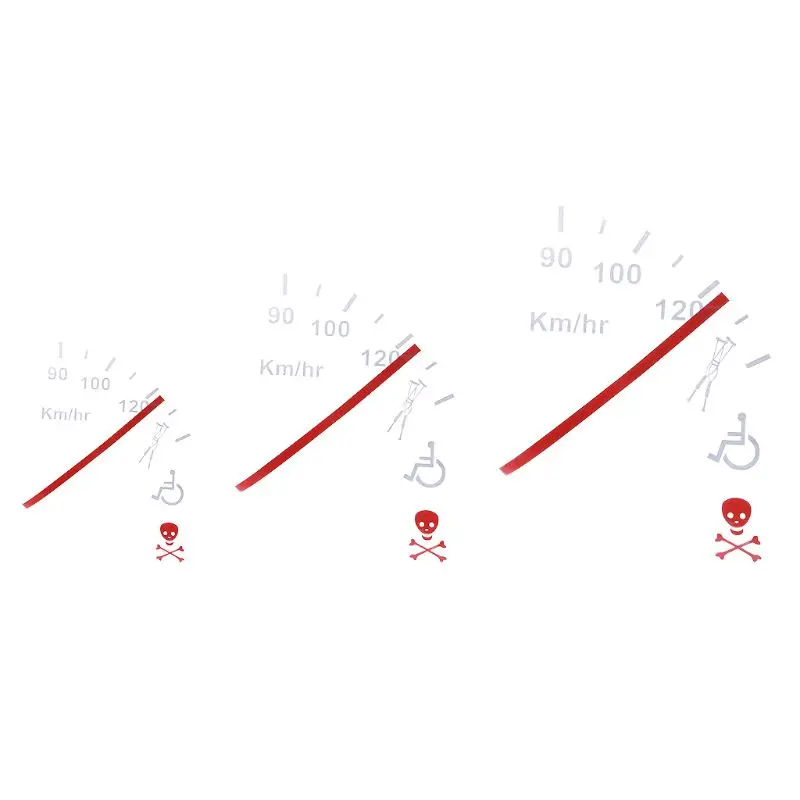

1 Pc Speeding Safe Warning Funny Speedometer Car Decal Sticker Vinyl Window Bumper Decoration Fashion Car-Styling Stickers