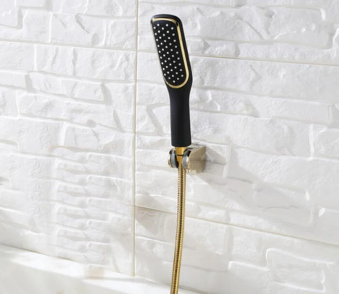 Free shipping Toilet Gold and black Hand held Shower Shattaf Spray