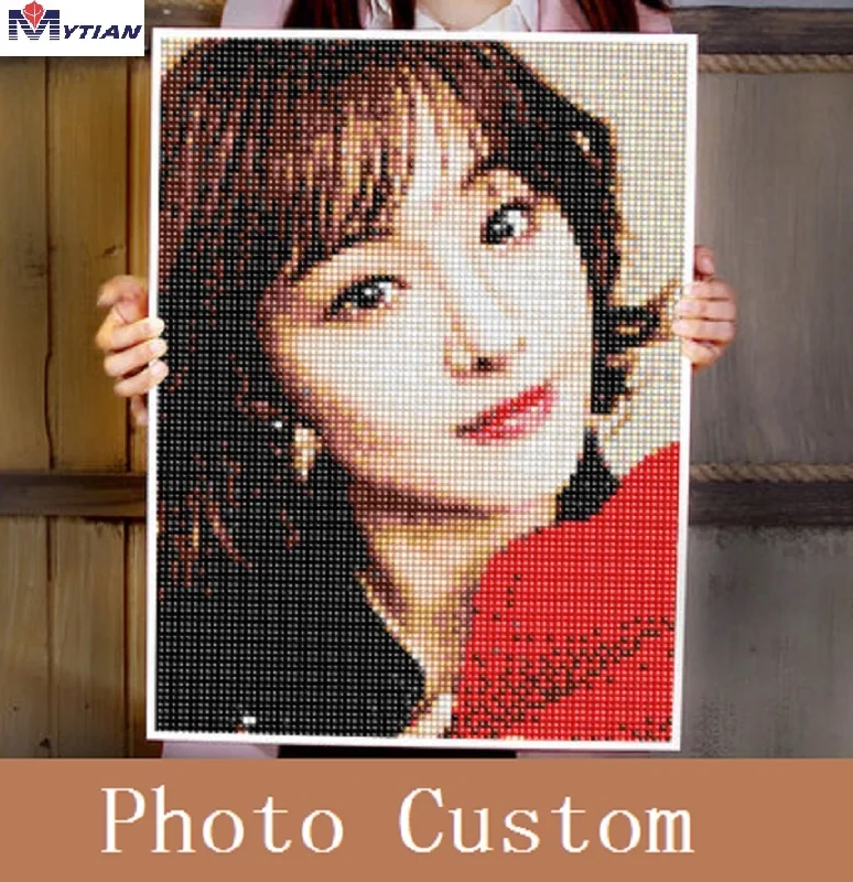

MYTIAN 3D&5D DIY Diamond Painting Personal Photo Custom Full Square Private Poctures Embroidery Cross Stitch