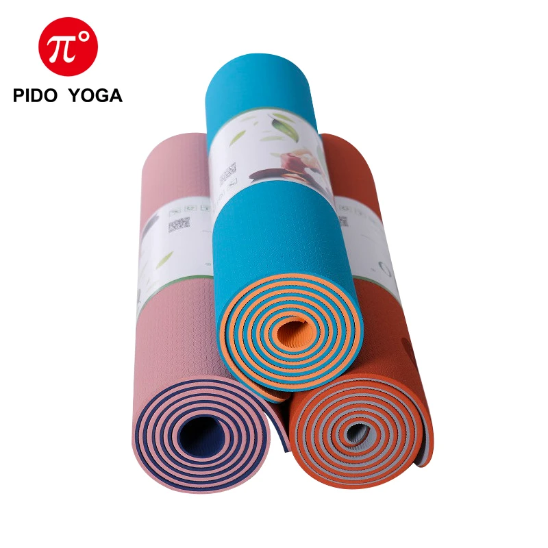 PIDO YOGA TPE Yoga Mat 183*66*0.8cm Non-slip Thickening Widening Long Beginner Sports Fitness Mat And Body Position Teaching Mat