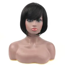 Salonchat Head Spin Lace Bob Wig Short Human Hair Wigs With Bangs 100% Natural Chinese Remy Hair Bob Short Wigs For Black Women Salonchat Head Spin Lace Bob Wig Short Human Hair Wigs With Bangs 100% Natural Chinese Remy Hair Bob Short Wigs For Black Women