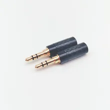 Углеродное волокно 3,5 мм разъем аудио стерео DIY Наушники Замена аксессуары для кабелей штекер Медный позолоченный разъем адаптера