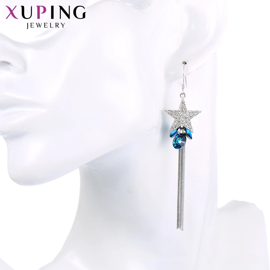 Xuping серьги звезда для женщин плюс кисточкой кристаллы от Swarovski модный стиль ювелирные изделия подарок S141.6-серьги-158