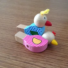 Мультфильм птица свисток детские украшения кулон деревянные музыкальные игрушки деревянные игрушки игрушечные музыкальные инструменты GYH