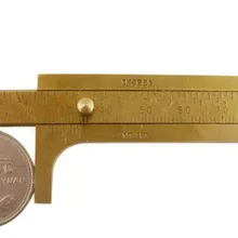 0-80 мм мини латунь раздвижной штангециркуль штангенциркуль измерение шкала скольжения Инструмент Линейка сделано в Германии для инструментов DIY работы