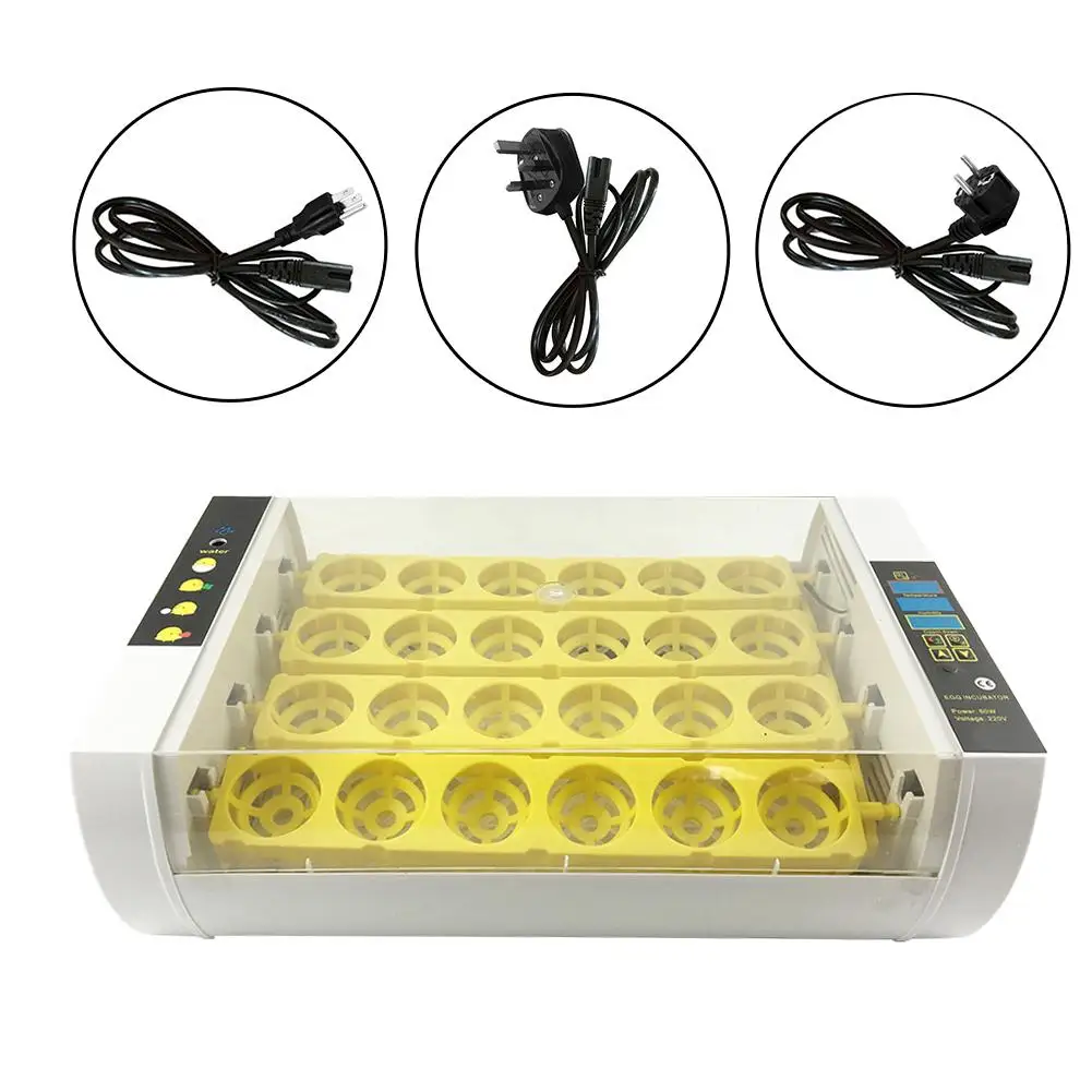 

Mini 24 Egg Incubator Temperature Control Digital Automatic Hatching Eggs Chicken Chick Hatcher Egg Incubator Hatcher UK US EU
