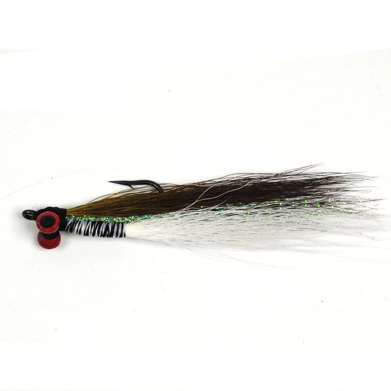 6 шт #4 приманка со свинцовым Clouser Minnow bucktail морской рыбалки Fly Deceiver мух