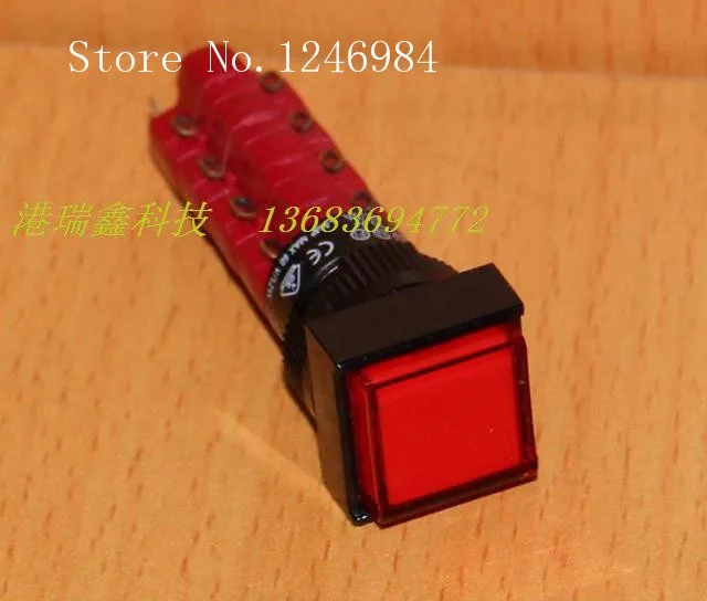 

[SA]M16 no lock reset button switch DECA Taiwan Progressive Alliance square four -point switch D16LMS1-4AB--5pcs/lot