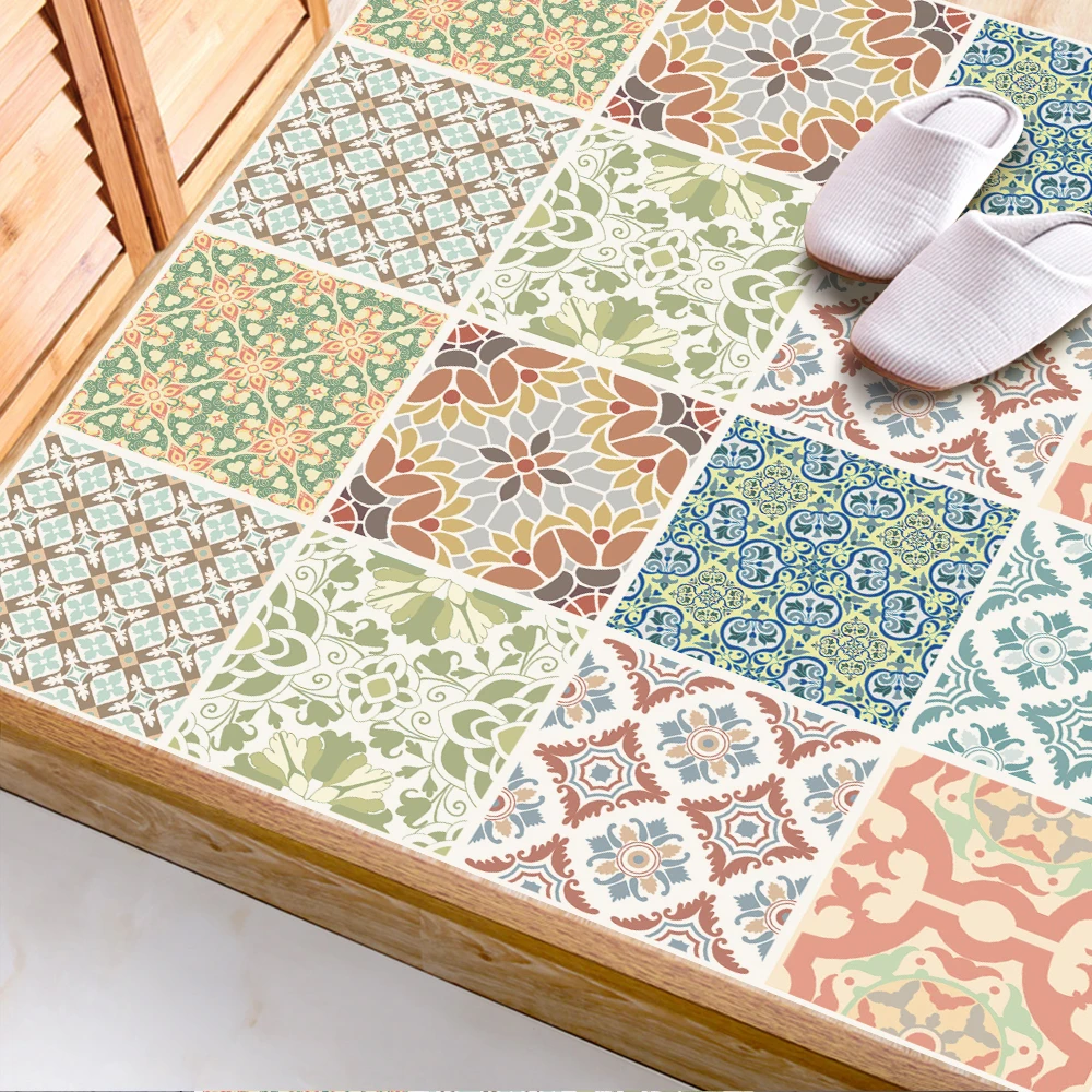 Funlife Средиземноморский декор наклейки на пол Геометрическая Наклейка стену