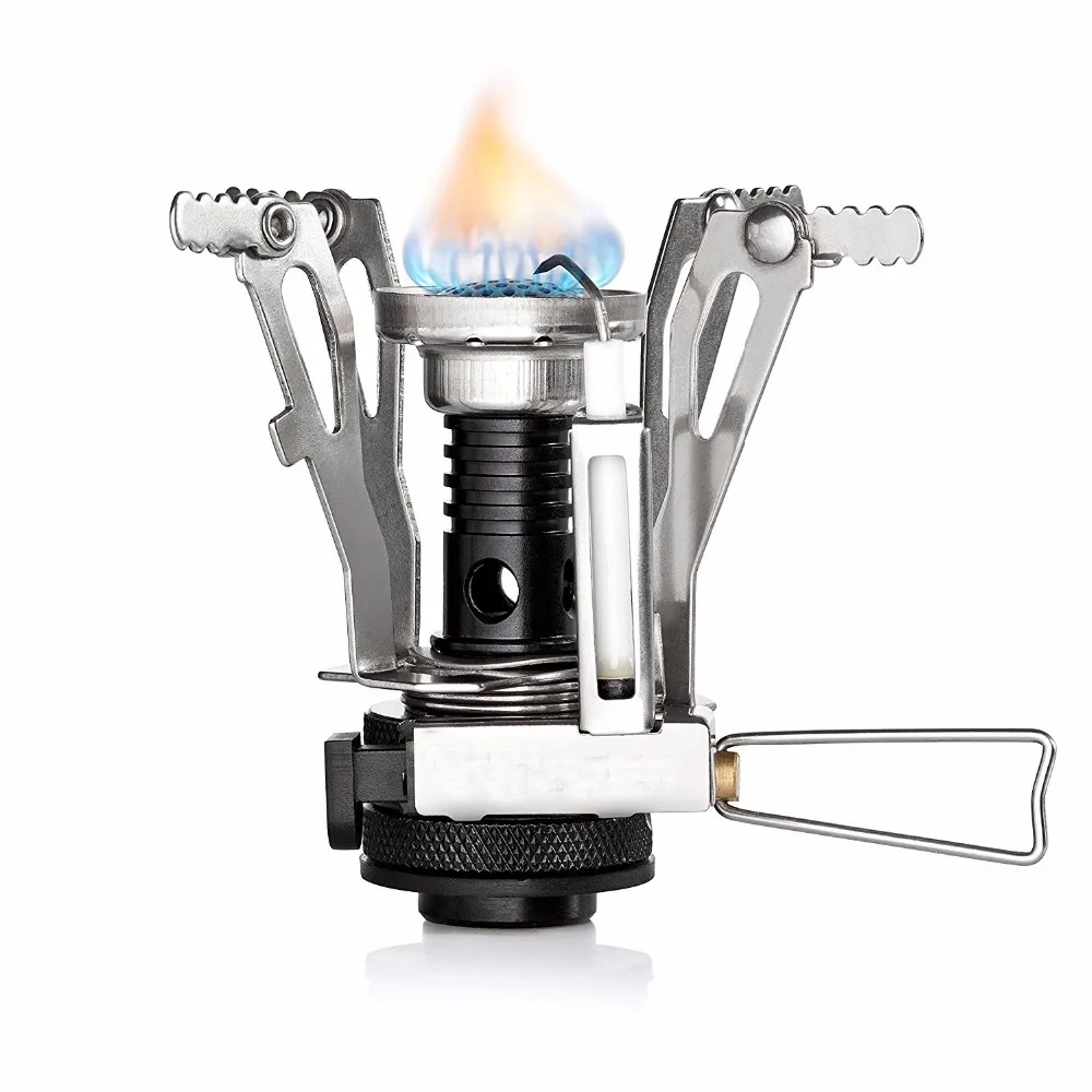 Ultralight Camping Stove Mini Pocket Outdoor Cooking Burner Folding
