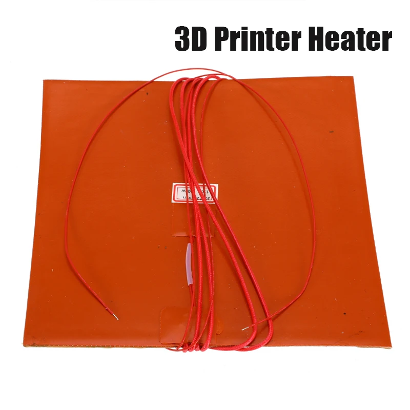 

200mm Silicone 3D Printer Heat Bed Heater 110V 220V Heated Bed Electric Heating Pad Thermistor for 3D Printer Heat Bed Parts