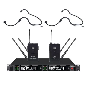

Bolymic UHF Professional Cordless Microphone Diversity dual channel wireless microphone