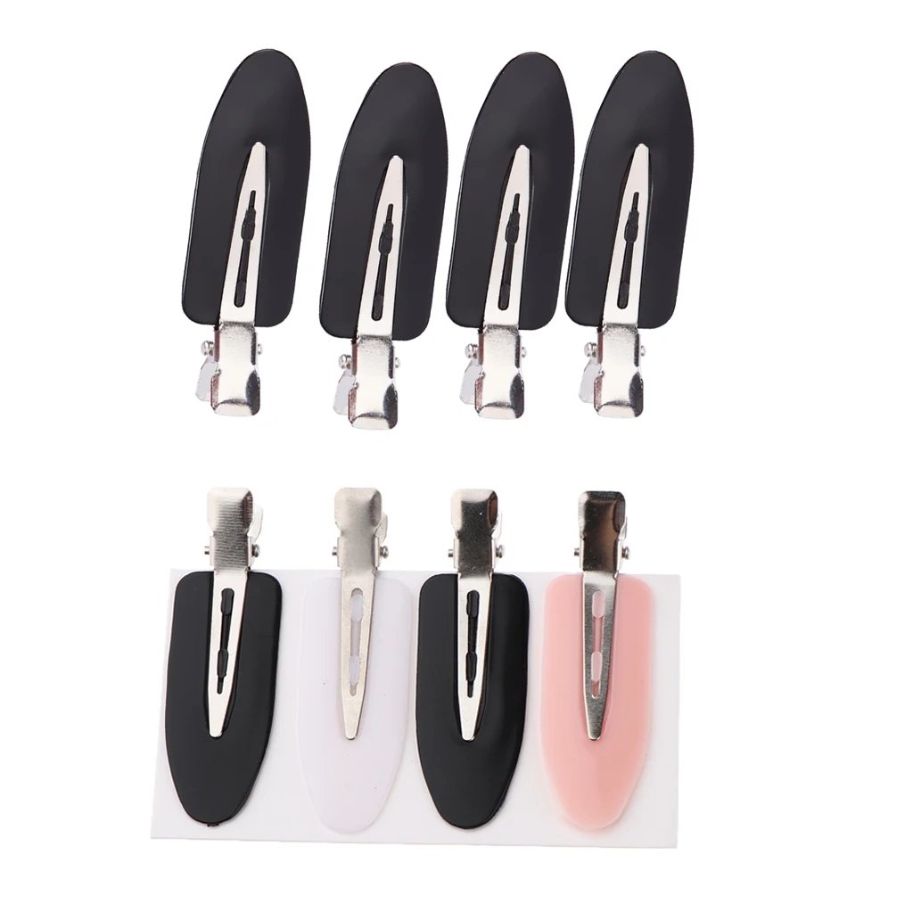 8Pcs Professional No Bend Hair Clips, Hairstyling Tool No Crease,No Mark,Great For Hair Styling And Makeup Application