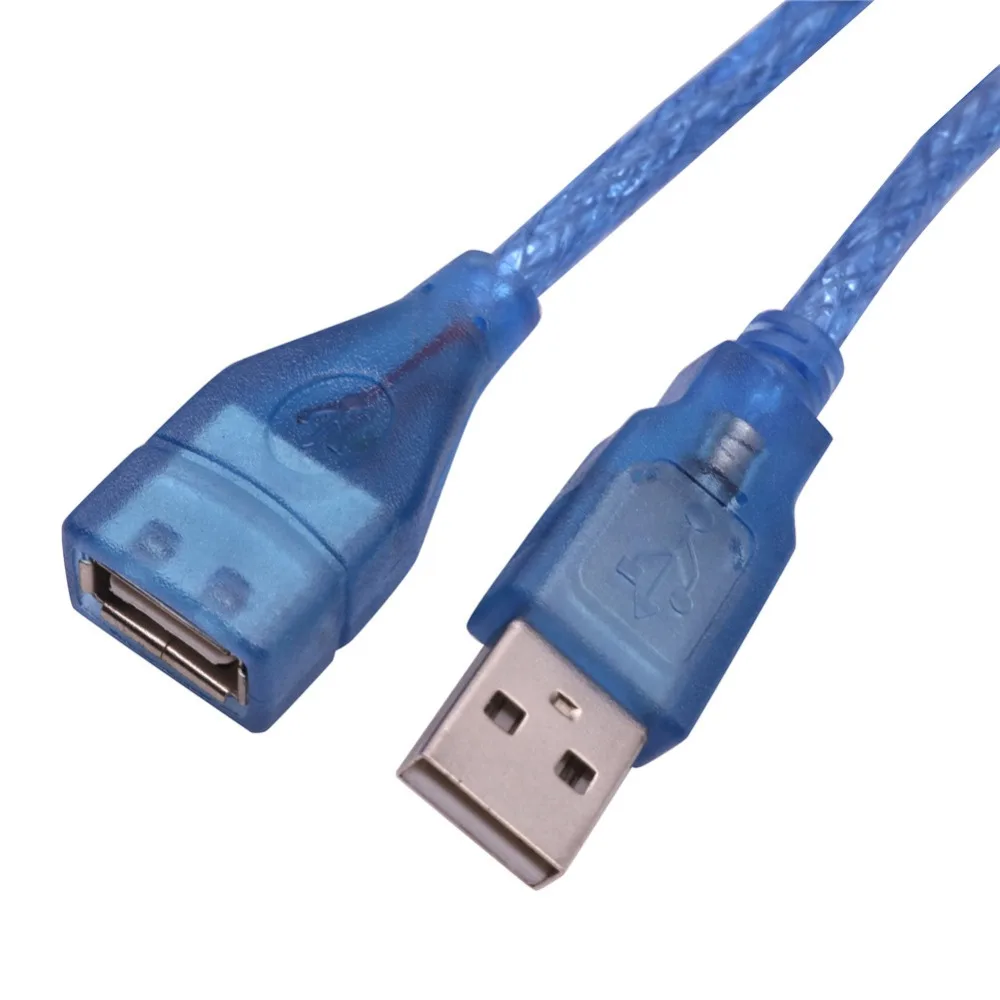 

1 Pcs 4.5m*5mm USB Extension Cable Power Cords Extension Cords Transparent Blue Adapter Cable Phone Data Cable Home Improvement