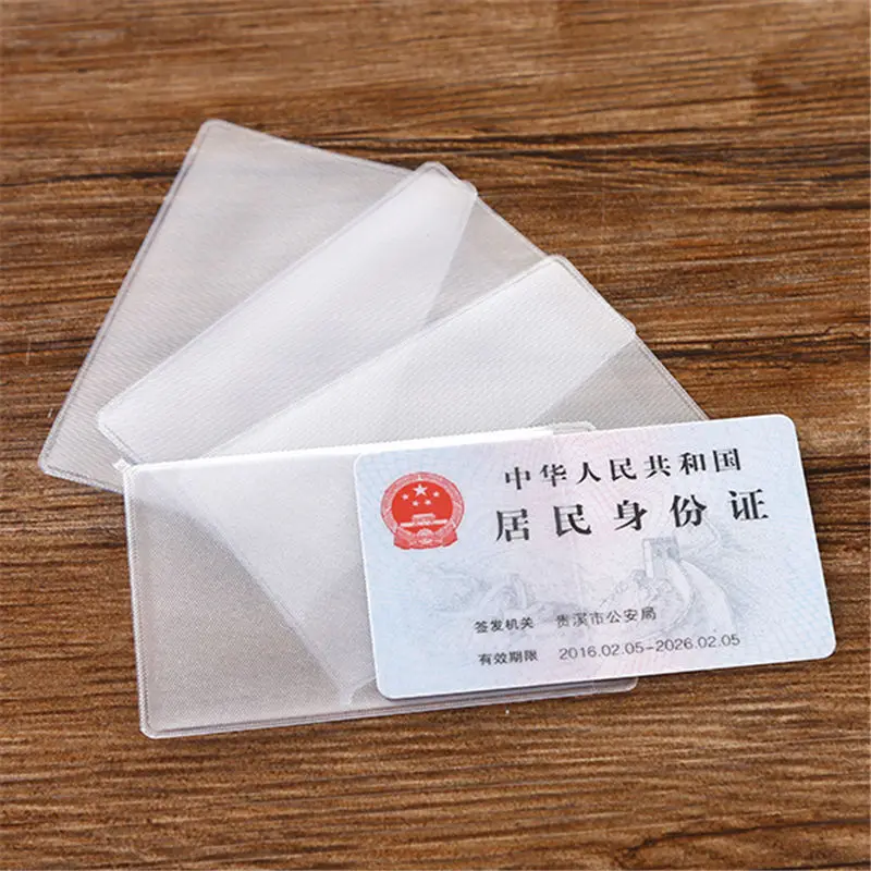 

Transparent frosted antimagnetic bank card set bus card set membership protective sleeve 0912