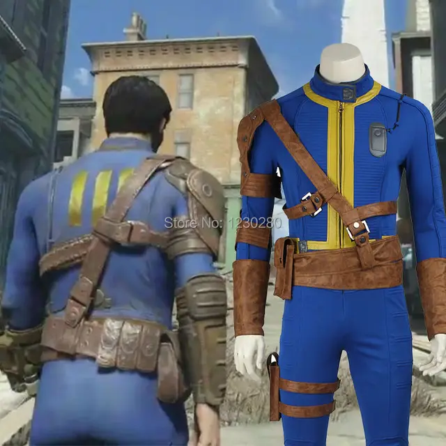 pc game fallout 4 nate costume cosplay adult men male sole survivor nate suit halloween costume