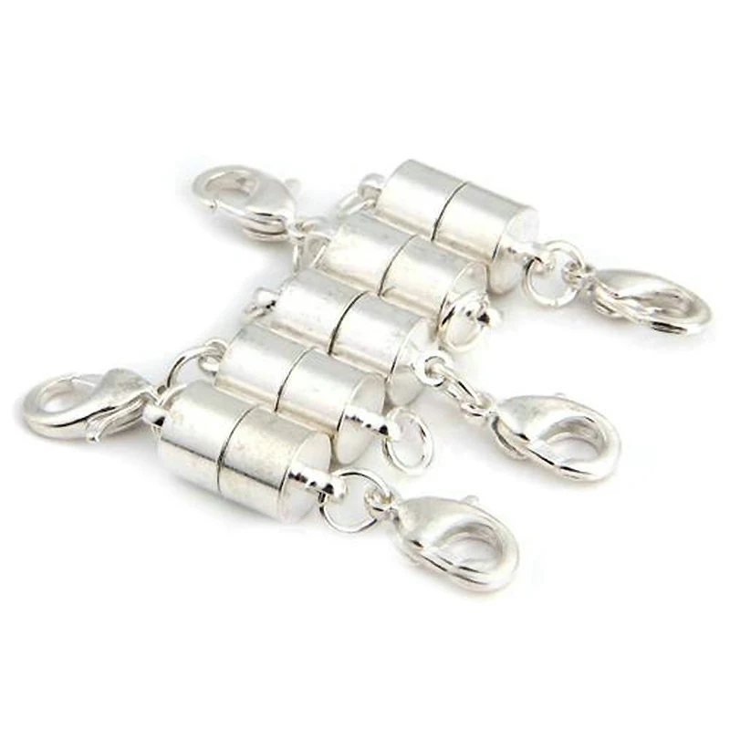 

New Silver Magnetic Necklace Clasp Converter 5 Pcs Silver Plated Magnetic Necklace Clasp Magnetic Clasp Converter HR