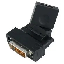 CYDZ 24 1 DVI мужчина к HDMI Женский 360 Поворотный адаптер HDTV-DVI адаптер HDTV видеокарта