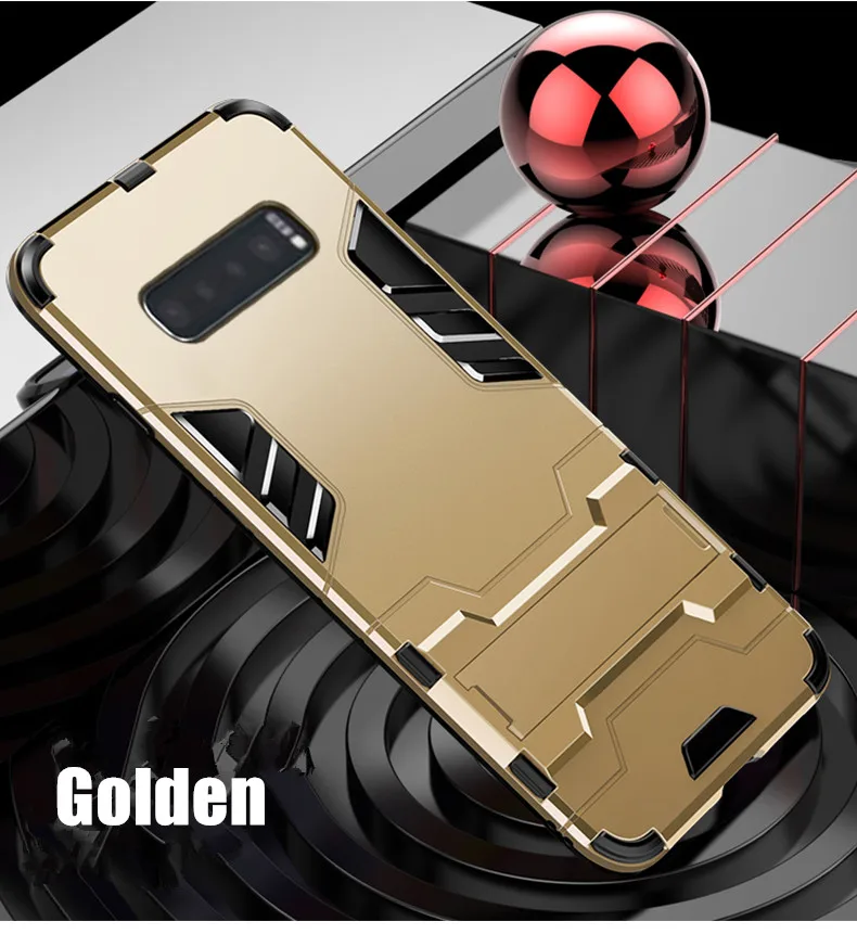KEYSION للصدمات درع الحال بالنسبة لسامسونج غالاكسي نوت 10 S10 S9 S8 M30 M40 حامل حامل سيارة حلقة غطاء الهاتف لسامسونج A80 A90