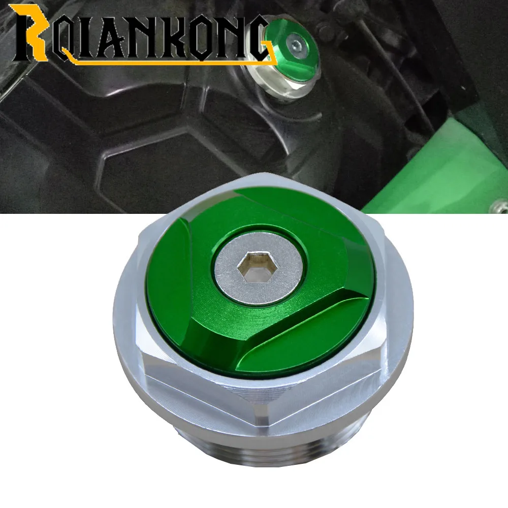 

FOR ninja 200 300 Motorcycle CNC Aluminum Engine Oil Filter Cup Plug Cover Screw for Kawasaki ninja 200 300 ninja 200 ninja 300