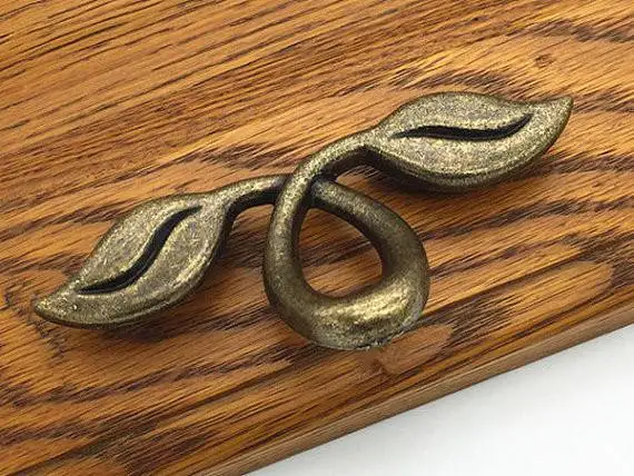 2 Dresser Pull Drawer Pulls Handles Knob Antique Bronze Black