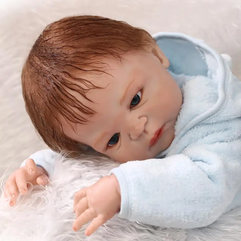 23 Inch Boneca Bebes reborn menino Full Body Silicone Vinyl Reborn Babies  Dolls 57 cm Realistic baby New born Dolls toy gift - AliExpress