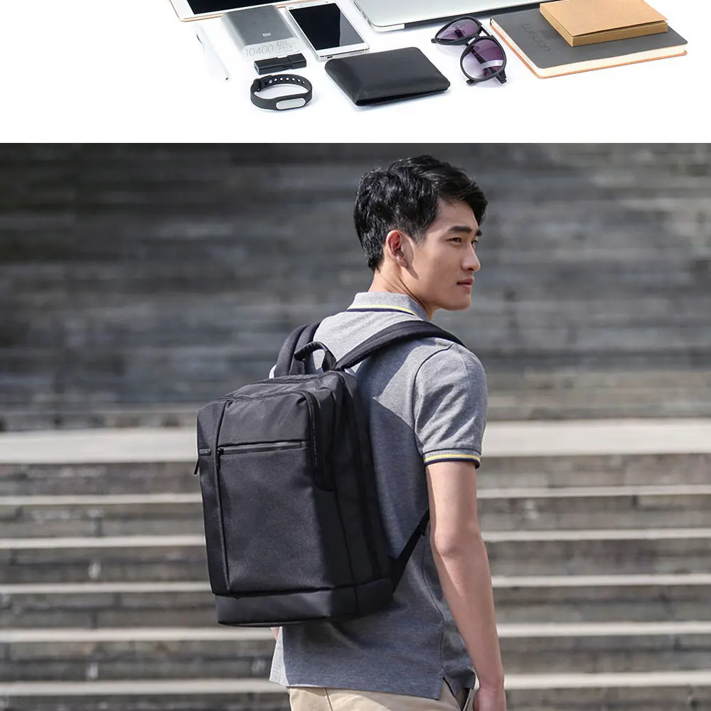 Original Xiaomi Backpack Classic Business Backpacks 17L Capacity Students  Laptop  Men Women Bag  For 15-inch Laptop OK (8)