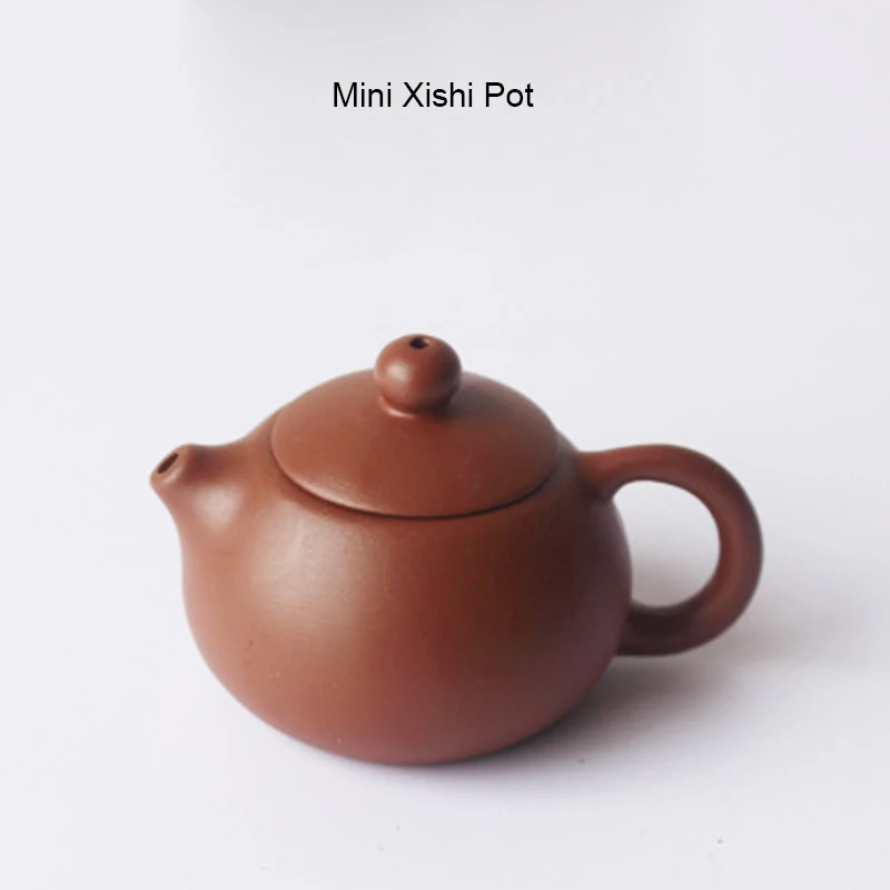 Мини Исин чайник с кончиком пальцев Xishi горшок красочный золотой чай ПЭТ чайный сервиз аксессуары Дракон яйцо горшок античный горшок креативный домашний декор - Цвет: B 1