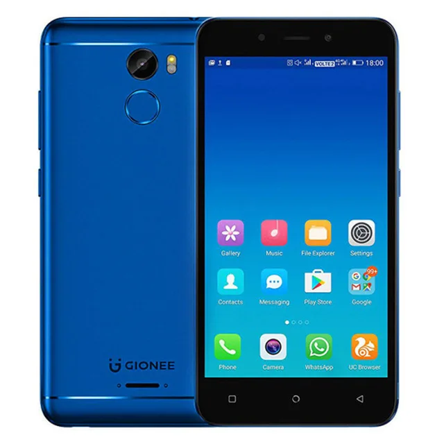 Gionee X1 2GB RAM 16GB ROM MTK6737 1.3GHz Quad Core 5.0inch Android 7.0 3000mAh 8MP Dual Cameras Fingerprint Mobile Phone | Мобильные