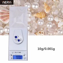 Yiery 0,001/10 г 0,001 г-10 г ЖК Переносные электронные весы цифровой Взвешивание ювелирных изделий Алмазный карманный Waage весы драгоценный камень вес