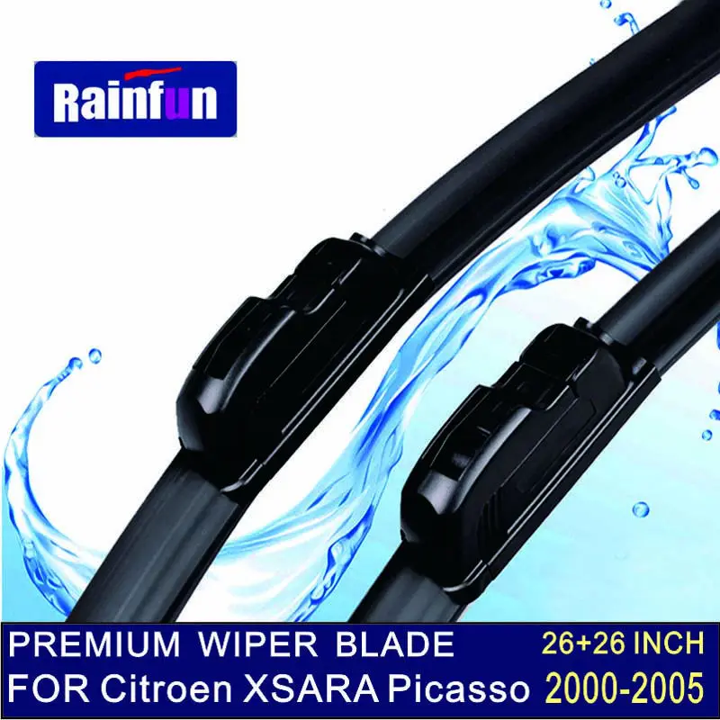 Prix pour Rainfun u-crochet taille: 26 "+ 26" r fit pour citroen xsara picasso (2000-2005) haute qualité pare-brise lame d'essuie-glace essuie glace Prix pour Rainfun u-crochet taille: 26 "+ 26" r fit pour citroen xsara picasso (2000-2005) haute qualité pare-brise lame d'essuie-glace essuie glace