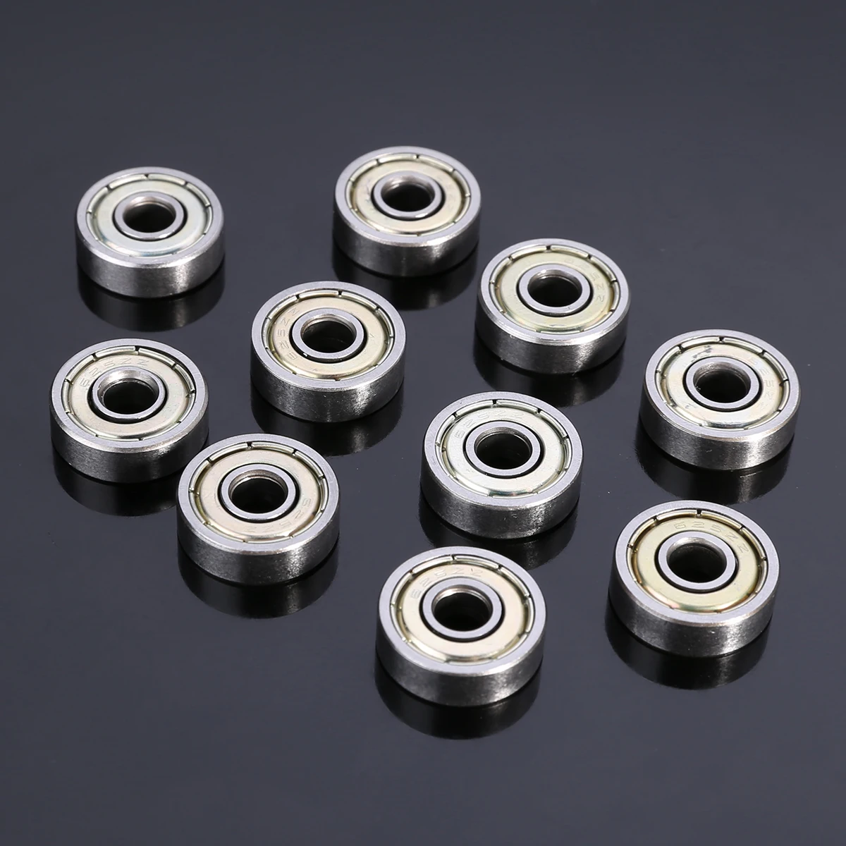 10pcs High Precision 625ZZ Carbon Steel Ball Bearings Single Row Deep Groove Radial Ball Bearing With Grease 5*16*5mm Mayitr