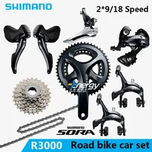 SHIMANO SORA R3000 2x9 18S скоростной автомобильный комплект. Набор звездочек для велосипедного крана, запчасти для велосипеда, подарочный набор