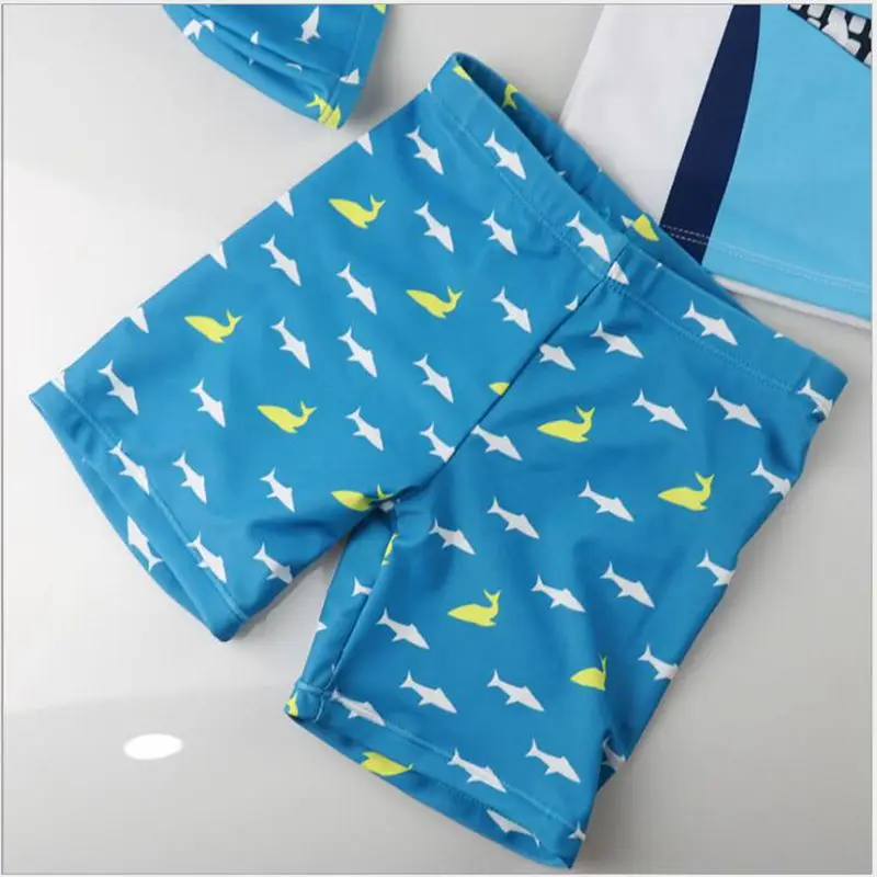 

Children's Sun Drying Swimsuit Split Baby Three Piece Swimming Trunks Little Boy Swimsuit For 1-8-year Boys