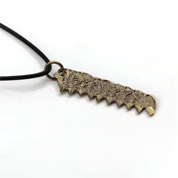 

12pcs/lot Wholesale BLOODBORNE PS4 Game Necklace Metal Alloy Saw Hunter Necklace Frienship Necklace Bloodborne Colar