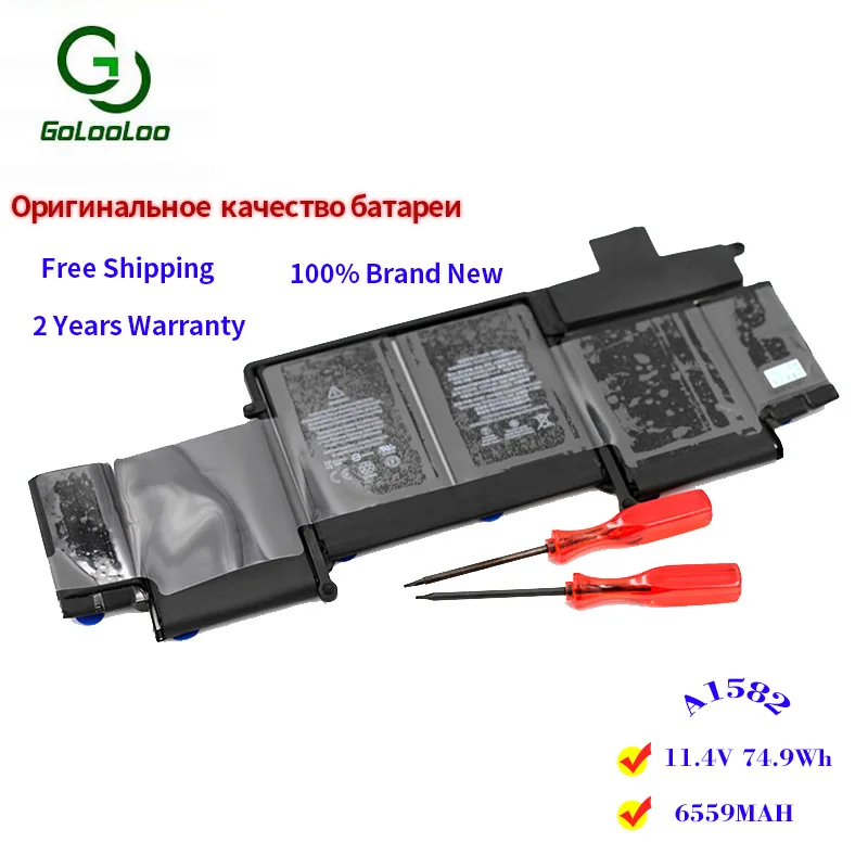 Golooloo 11 42V 74 9WH New Original A1582 LAPTOP Battery For font b Macbook b font