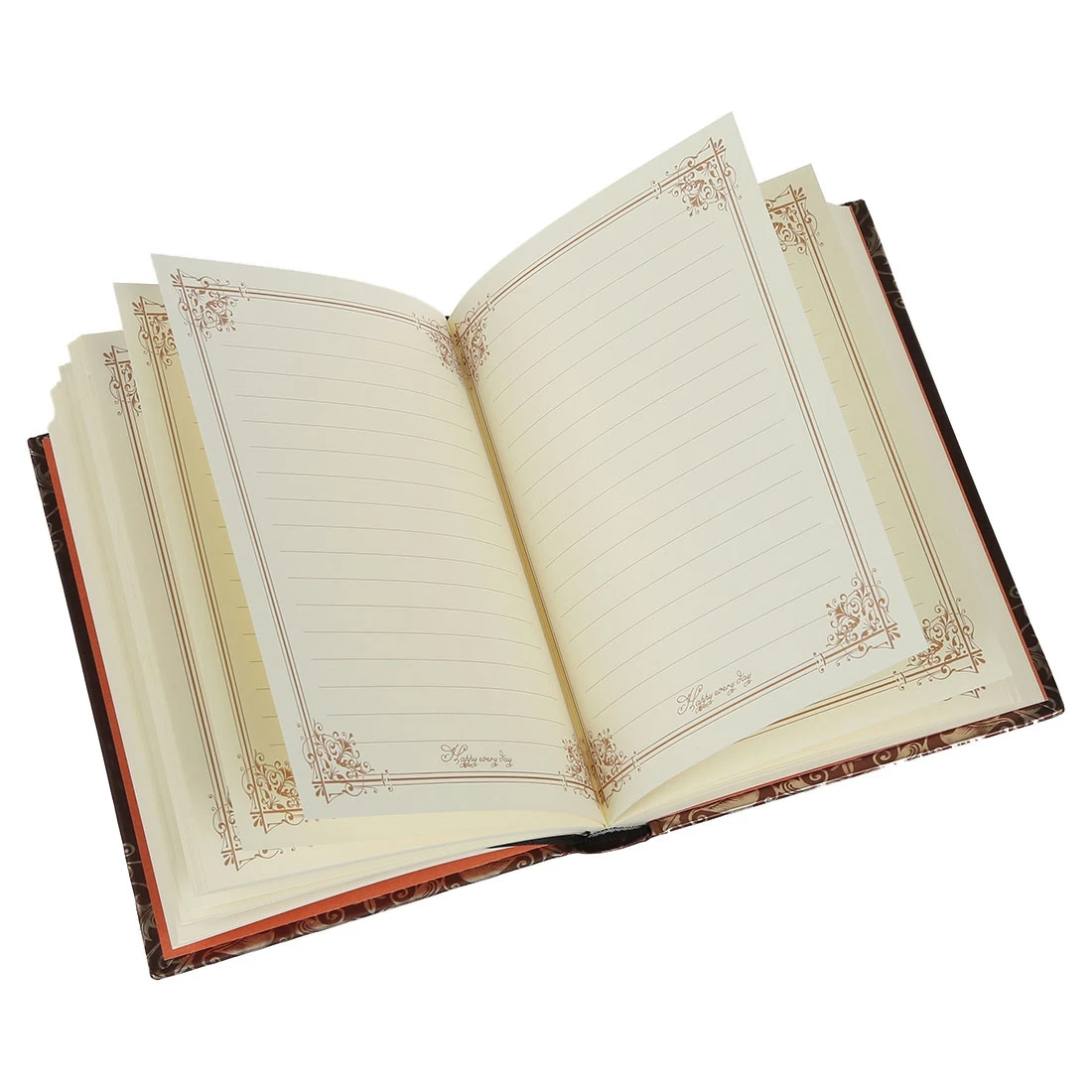 

PPYY NEW -Retro Vintage Personal Notebook Diary Journal Organiser Book School Office Use Dark brown