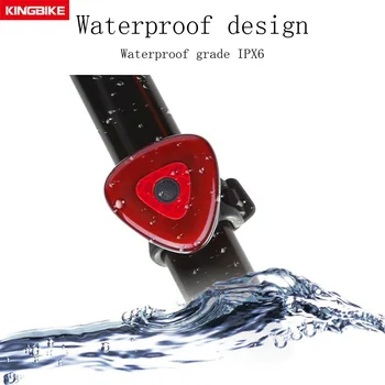 

BASECAMP Usb Bike Tail Light lantern Smart Brake Sensor Taillights MTB Road Cycle Rear Led Auto Start / Stop Bycicle Back Lights