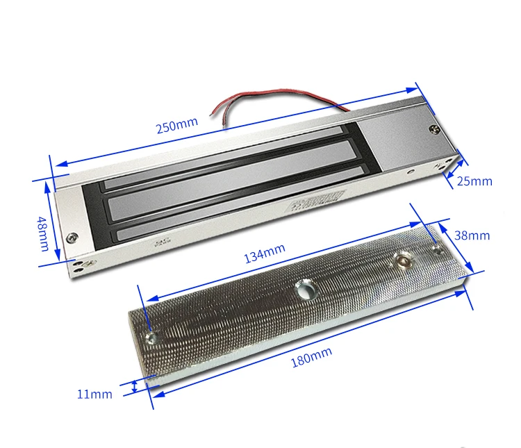 DC12V водонепроницаемый открытый используется однодверный магнитный замок электромагнитный замок 280 кг 600Lbs удерживающая сила