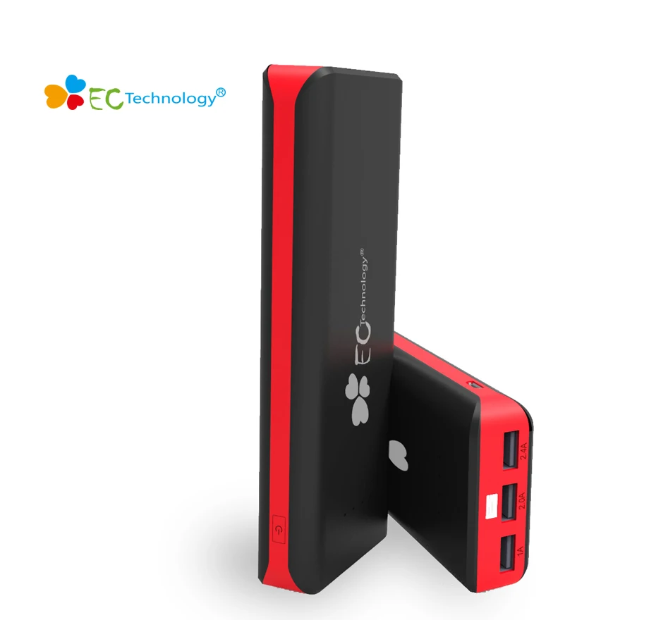EC Technology 3 Gen 16000 MAh High Capacity 3 USB Outports Ultra Compact Portable Power Bank