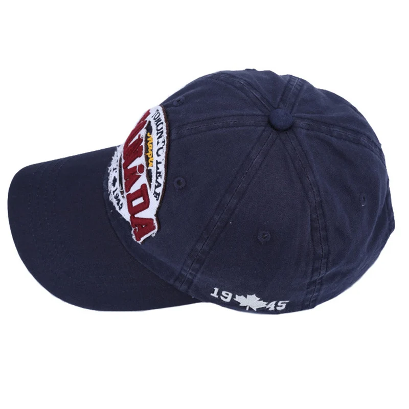Cora Wang 2017 CANADA Baseball Caps Women Patch Dad Hat for Men Letters embroidered snapback cap Black cap Unisex cotton Leisure