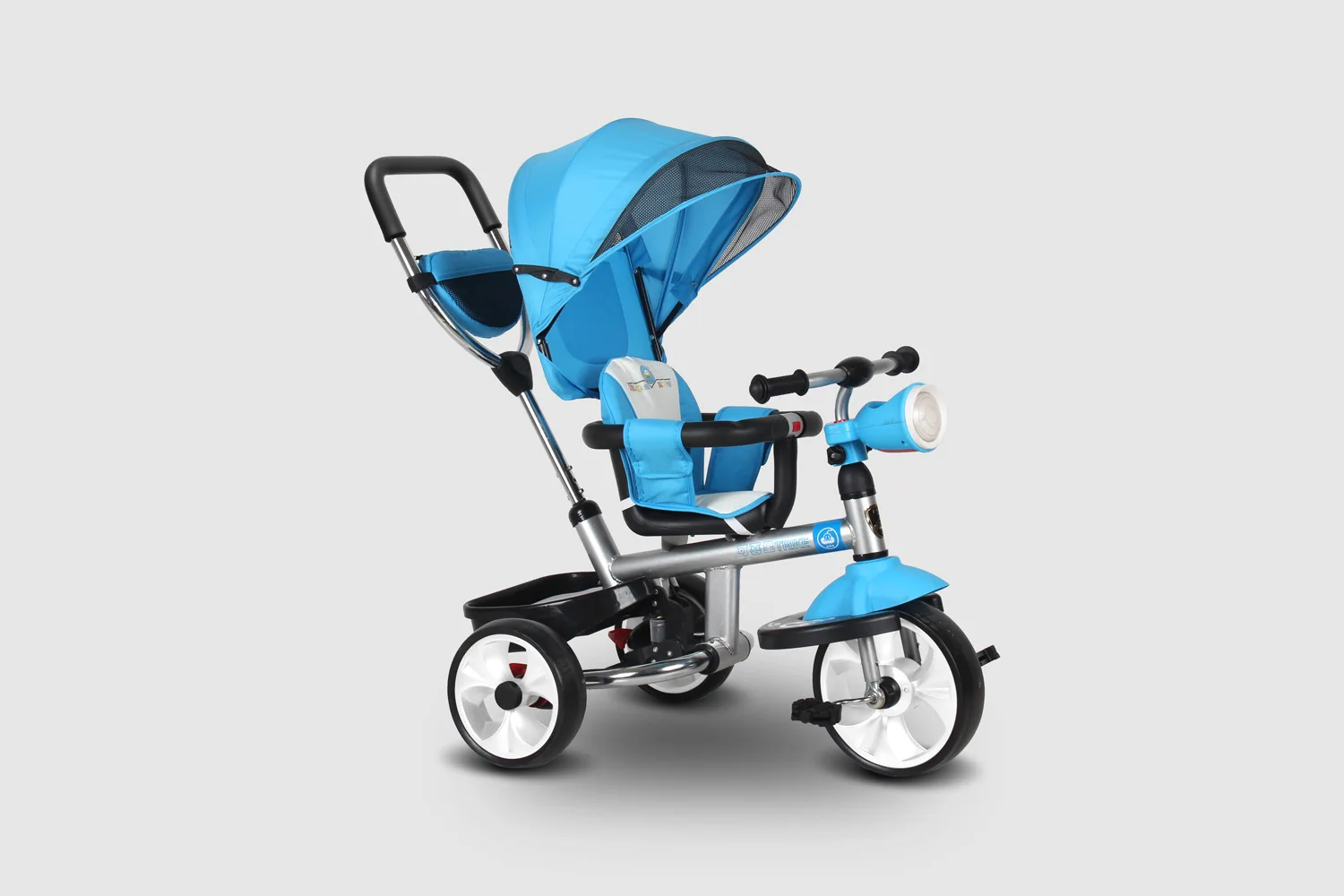 Beli Lipat Rotary Kursi Anak Sepeda Roda Tiga Trolley Sepeda Bayi Kereta Dorong Kereta Bayi dengan 3 Roda Sepeda Jogging Kereta Dorong Sepeda
