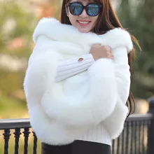 Свадебное болеро, женские вечерние белые свадебные куртки, свадебные аксессуары, зимнее пальто из искусственного меха, 60*175 см, теплое платье