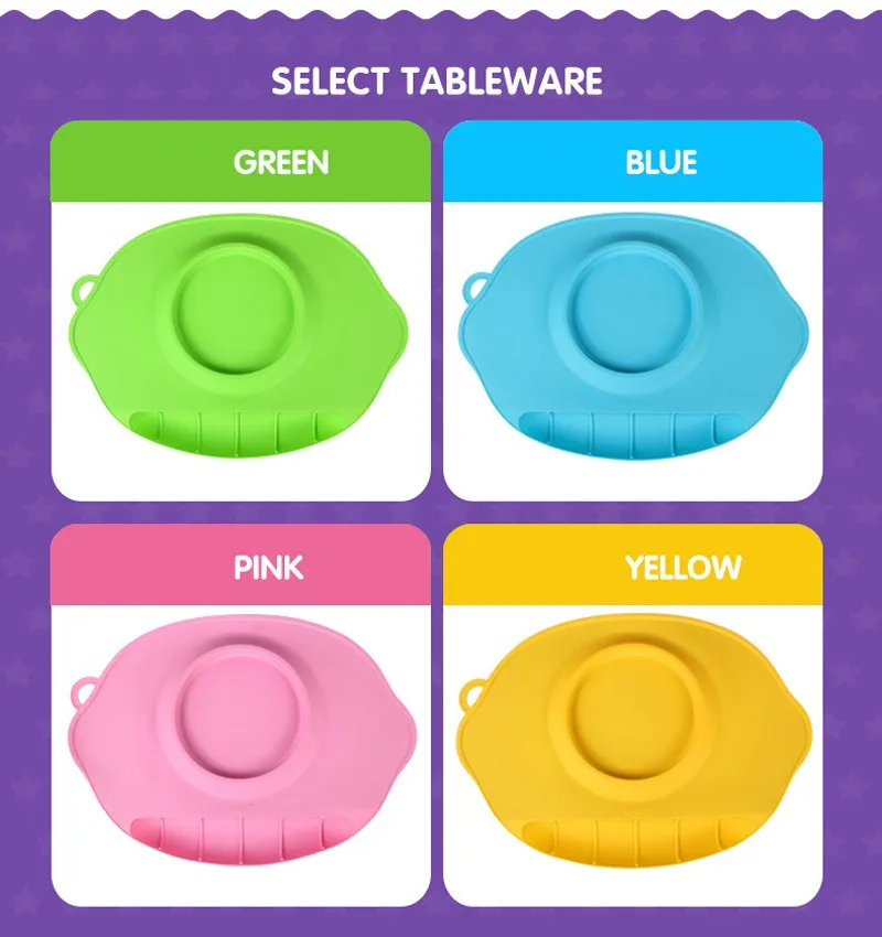 2016 Non-Slip Tray Baby Table Topper Mat Waterproof Silicone Pad Infant Dinner Portable Placemat - Baby Feeding Baby Place Mat 05