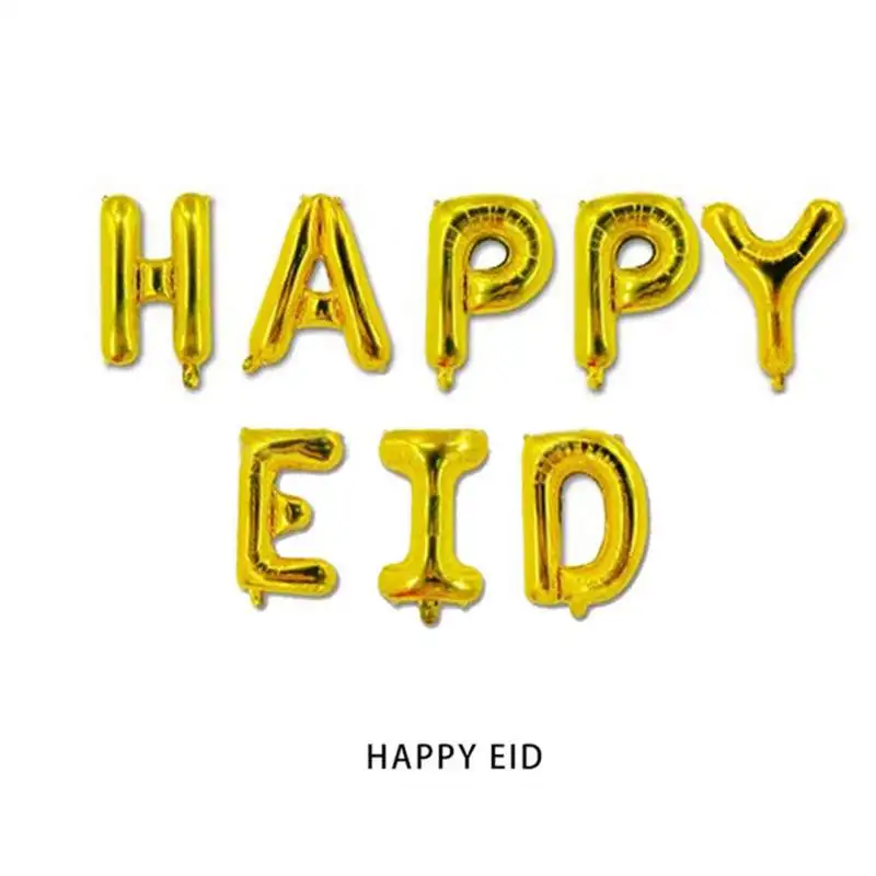 Happy Eid MUBARAK праздничные воздушные шары вечерние украшения для Eid al-Adha, луна/буква/звезда/Блестки воздушный шар, вечерние украшения Jett globos