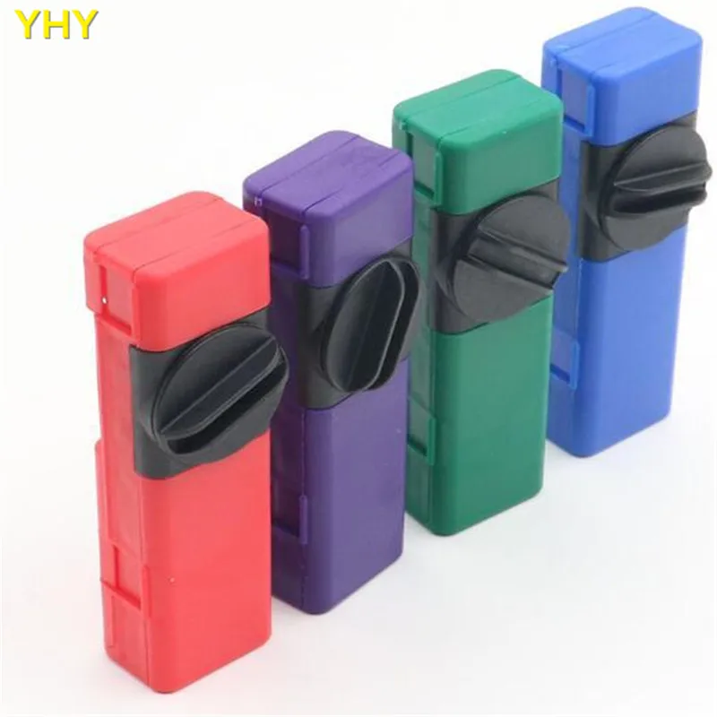 Mini Plastic Smoke Portable Grinder Pipes Herb Tobacco Cigarette Smoking Pipe Tobacco Smoking Pipes Cigarette Box05