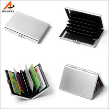 Ausuky Высококачественная визитница из нержавеющей стали, визитница, твердая коробка, держатель для карт, держатель для кредитных карт 40