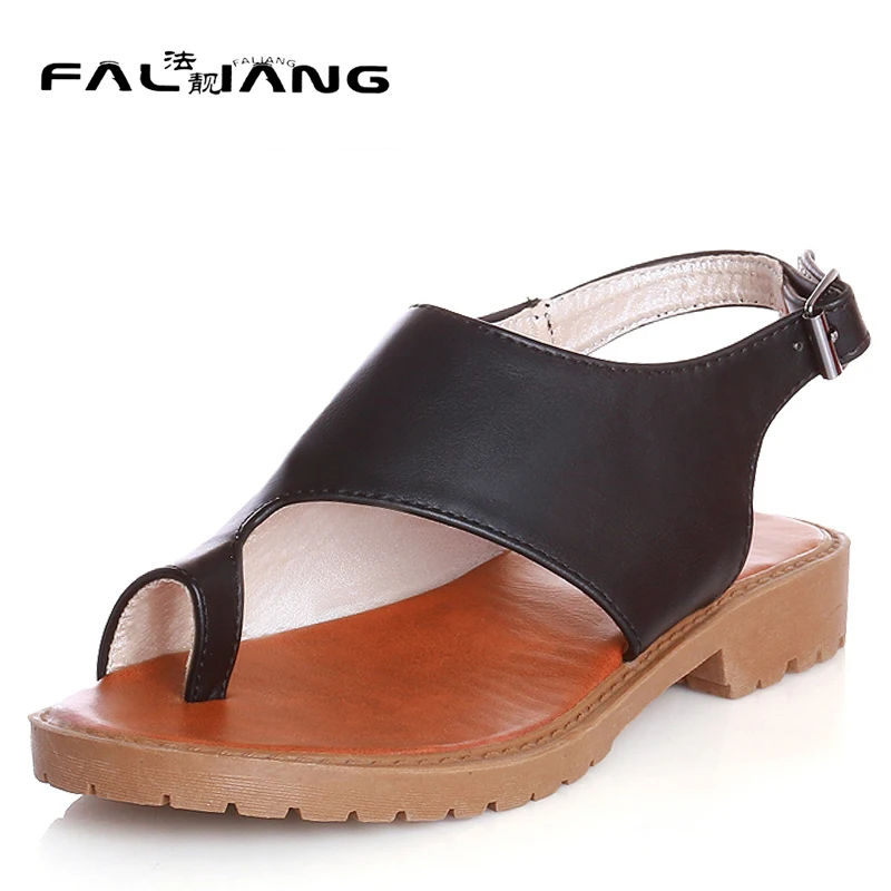 

Summer Big Size 11 12 Fashion Sweet Solid Sexy Peep Toe Back Strap Rough with Low Heels summer sandals ladies sandals