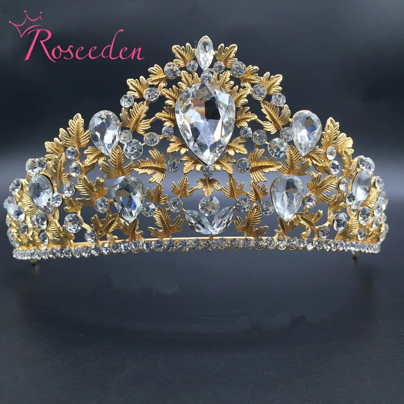 Buy High Quality gold tiara and crowns Alloy Shinning