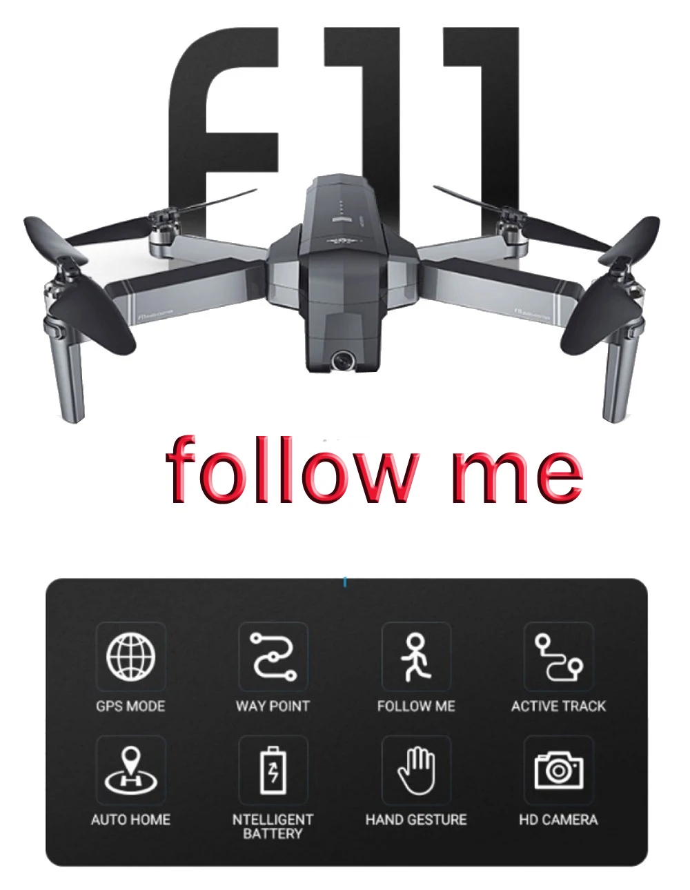 SJRC F11 GPS Дрон с Wifi FPV 1080P камера бесщеточный Квадрокоптер 25 минут полета время